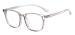 Lightweight Square Eyeglasses - Transparent Gray