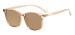 TR90 Polarized Sunglasses - Transparent Brown