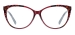 Women Cat Eye Glasses - Red