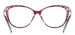 Women Cat Eye Glasses - Red