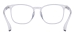 Clear Square Eyeglasses - Transparent Gray