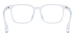 Clear Rectangular Eyeglasses - Transparent Blue