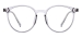 Vintage Clear Glasses - Transparent Gray