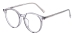 Vintage Clear Glasses - Transparent Gray