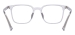 Square Clear Spectacles - Transparent Gray