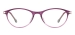 Women Clear Plastic Glasses - Transparent Purple