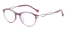 Women Clear Plastic Glasses - Transparent Purple