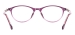 Women Clear Plastic Glasses - Transparent Purple