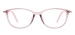 Women Transparent Spectacles - Transparent Pink