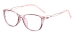 Women Transparent Spectacles - Transparent Pink