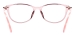 Women Transparent Spectacles - Transparent Pink