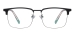 Men Plastic Eyeglasses - Black