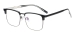 Men Plastic Eyeglasses - Black