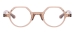 Men And Women Pure Plastic Eyeglasses - Transparent Brown