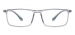 Rectangular Eyeglasses - Transparent Gray