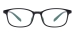 Rectanglar Glasses - Black