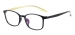 Rectangular Glasses - Black Yellow