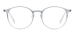 Round Clear Glasses Frame - Gray