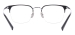 Square Titanium Eyeglasses - Black Silver