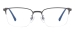 Titanium Half Rim Glasses - Gray