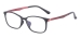 Rectangular Glasses - Black Red